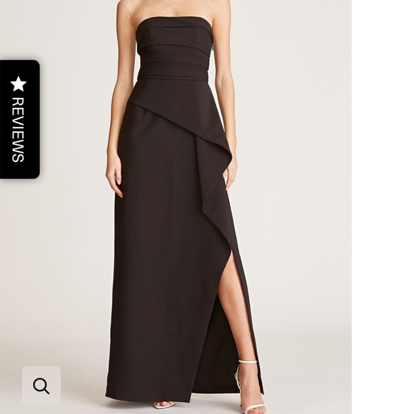 Halston Dresses & Skirts - ⚡️NWT⚡️Halston Black strapless gown